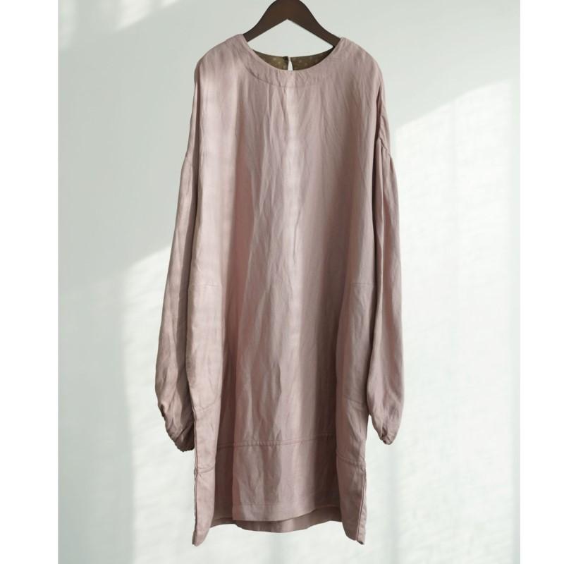 Johnature Women Vintage T-Shirts Puff Sleeve Solid Color Spring Loose Soft Casual Female Long T-Shirt