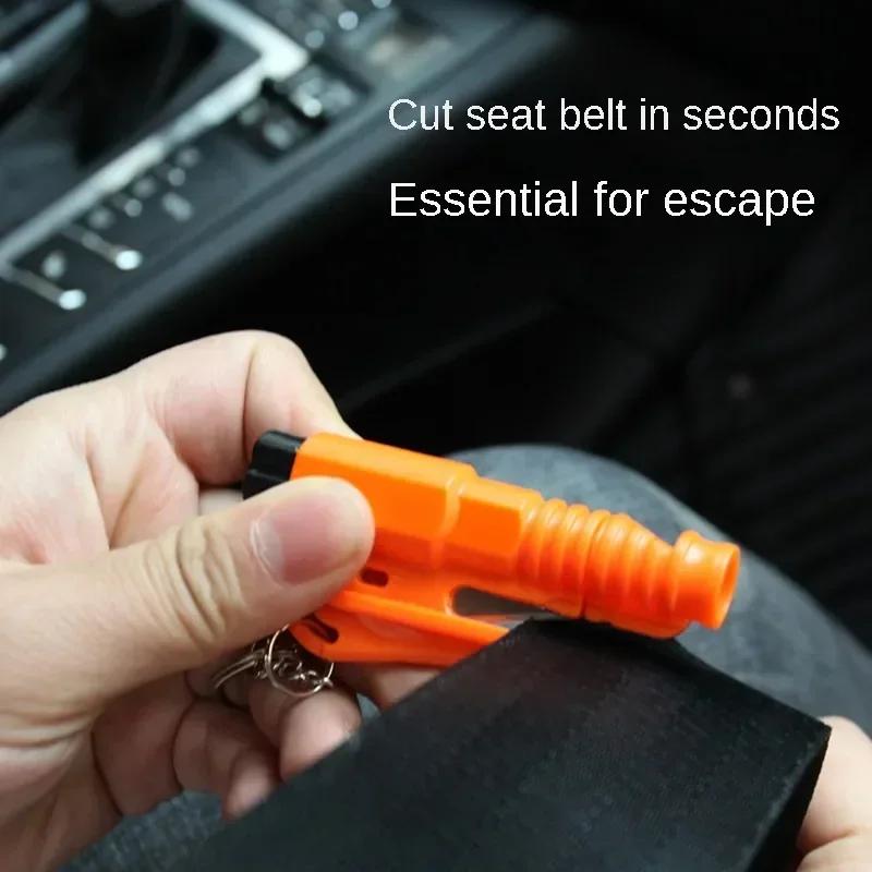 3-in-1Car Safety Hammer Mini Car With A Multi-functional Escape Hammer To Break The Glass Rescue Hammer Car Window One Second