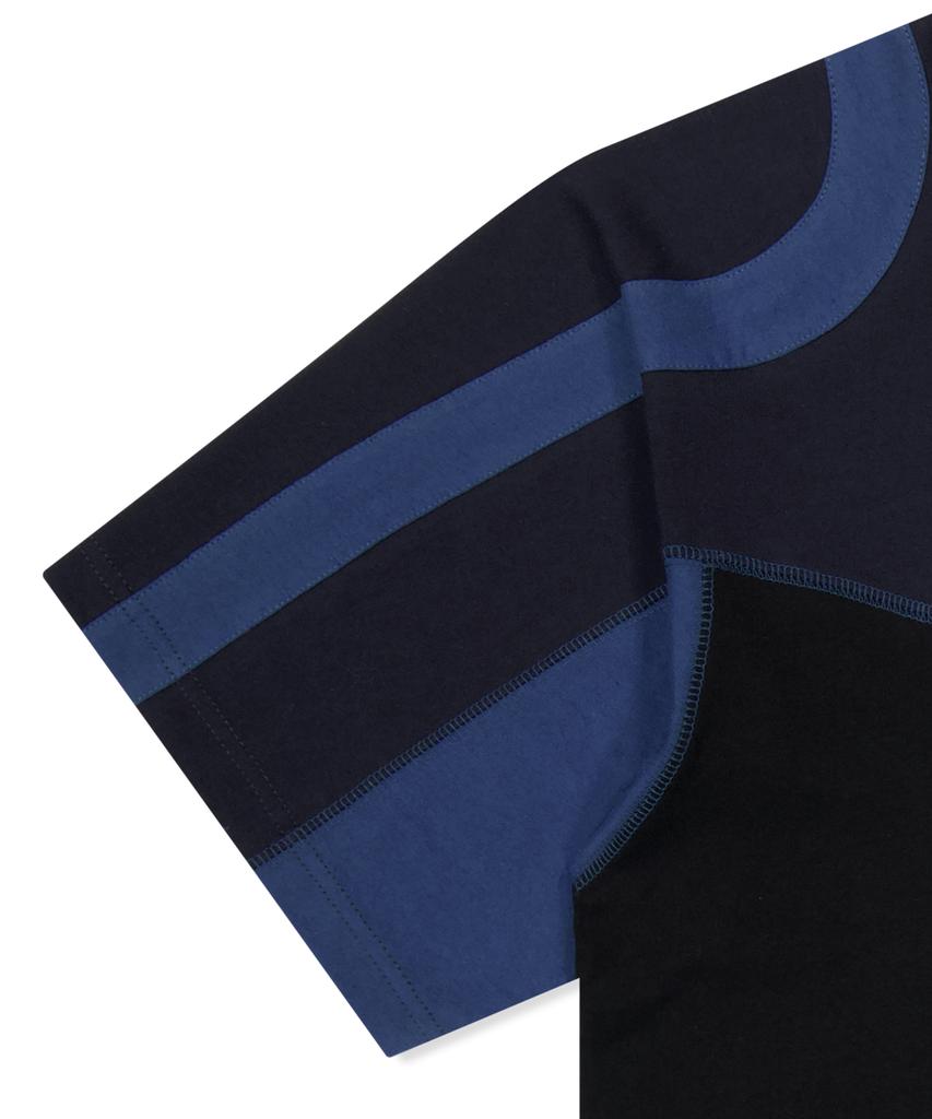 YESEYESEE Cover Stitch Tee Black
