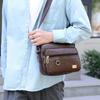 Leather Men's Sling Bag Messenger Shoulder Crossbody Bags Large Capacity Handbags Multifunctional Work Bag
