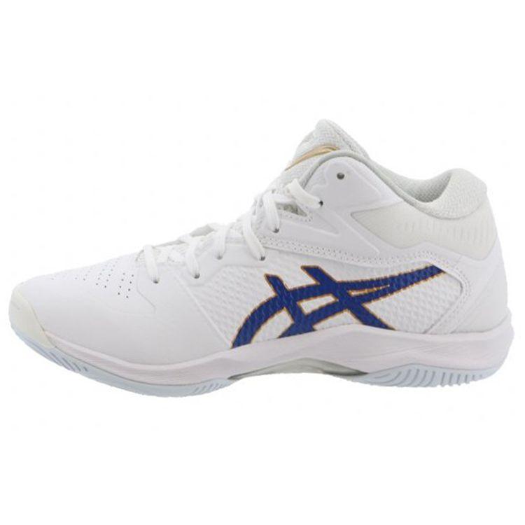 Asics Gel-Hoop V12 Basketballschuhe Herren Sneaker Weiß Blau 1063A038-109