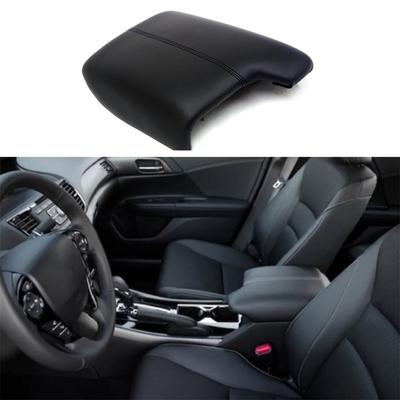 Mikrofaserleder Mittelkonsolen-Deckel Armlehnenbezug Schwarz Für Honda Accord 2013-2017