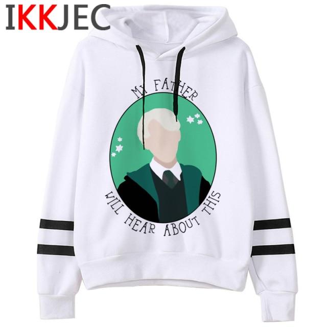 Felpa con Cappuccio Draco Malfoy Divertente Abbigliamento Anime