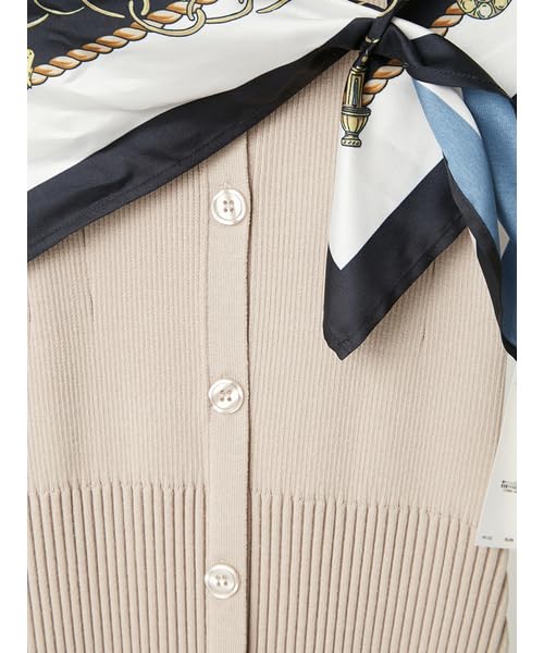 Scarf set knit dress FWNO254157 BEG F