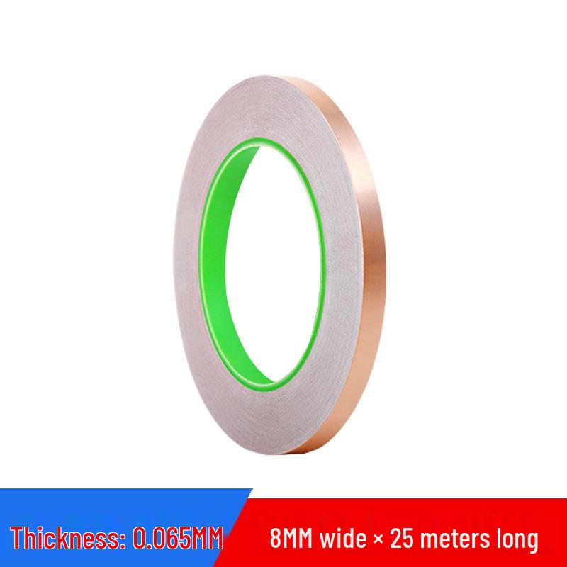 Double-Sided Conductive Copper Tape for Shielding, DIY Circuit Mods, Heat Dissipation, and Temperature Resistance
