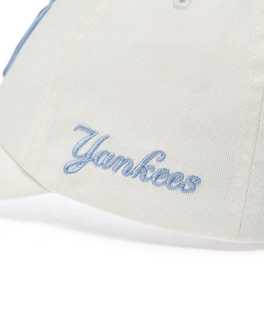 Emelbi Signature Unstructured Ball Cap Ny (Ivory)