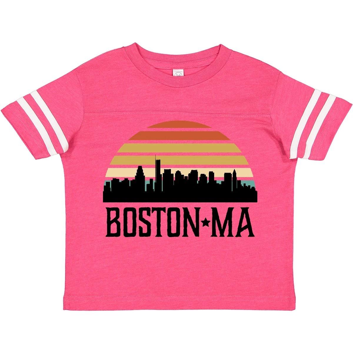 Inktastic Boston Massachusetts Skyline Sunset Toddler T-Shirt Travel Trip Child 100
