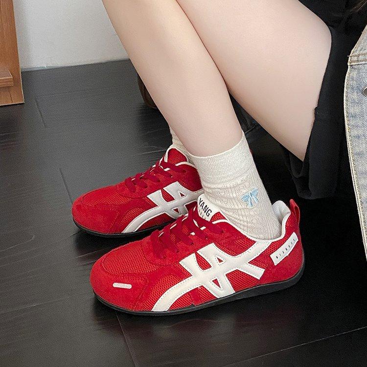 Dexun Shoes Women's 2025 New Autumn Women's Shoes Explosive Super Fire Mesh Breathable Thin Casual Sports Casual Shoes