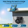 12X Zoom 4G LTE Solar Security Camera 8MP Night Vision Dual-Lens Outdoor WiFi Solar Battery Camera PIR Human Detection