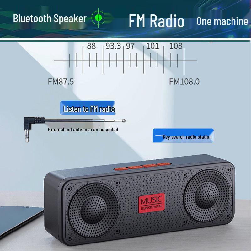 Portable Wireless Mini Bluetooth Speaker with Radio