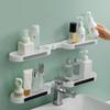 Punch-free Bathroom Shelves Revolving Rack Wall-mounted Foldable Corner Shower Storage Holder Kitchen Wall Rack Organizer