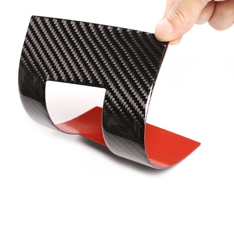 For BMW Old 3 Series E90 2005-2012 Headlight Lower Panel Stickers Decorative Stickers Real Carbon Fiber (Soft) Car