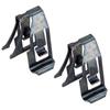 2Pcs Car Black Sun Visor Buckle Fixed Clip Fit For Toyota Crown Reiz Prado RAV4 Camry