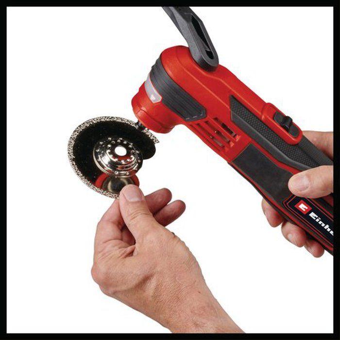 Einhell outil multifonction te-mg 350 eq (350 w, 22 000 à 40 000 oscillations/min) livré avec coffret et accessoires