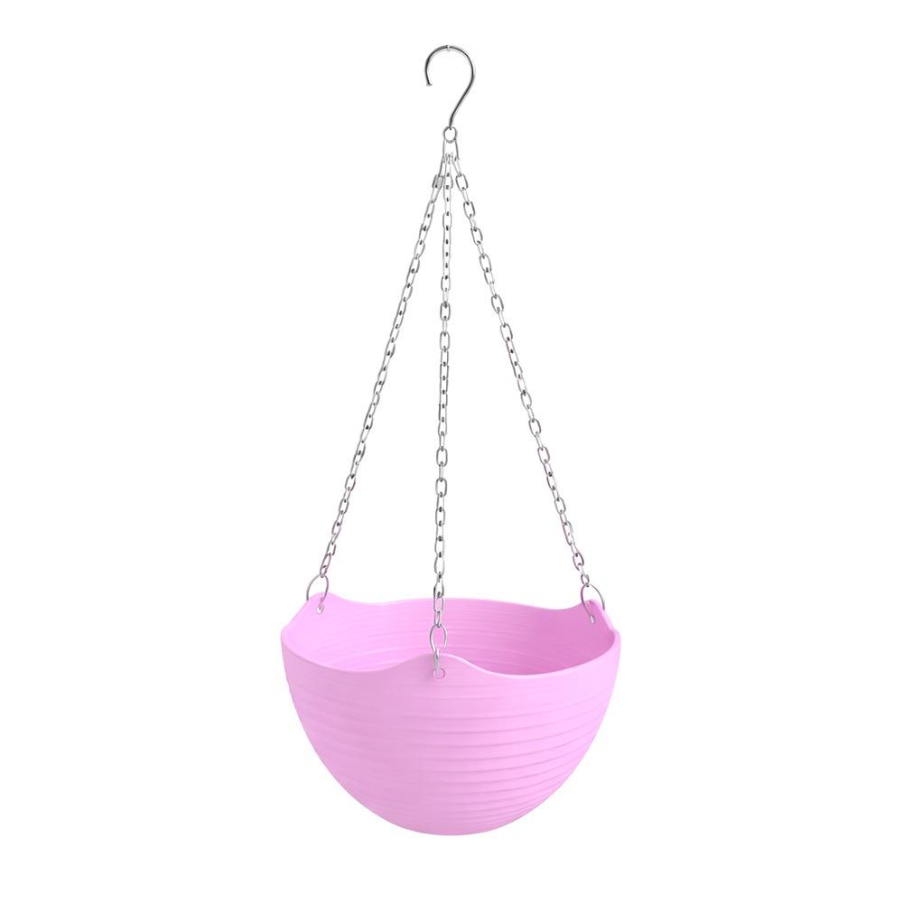 Durable Self-absorbing Hanging Basket Plastic Colorful Flower Pot Hanging Flower Pot Garden Decoration