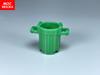 10pcs/lot MOC Bricks DIY Container Trash Can with 4 Cover Holders fit with 92926 Building Blocks figure Assembled Toy kids gifts
