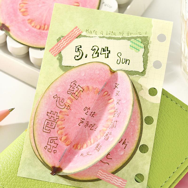 Good Fruit Creative Sticky Notes - Realistic, Reusable Tear-off Notes for Students