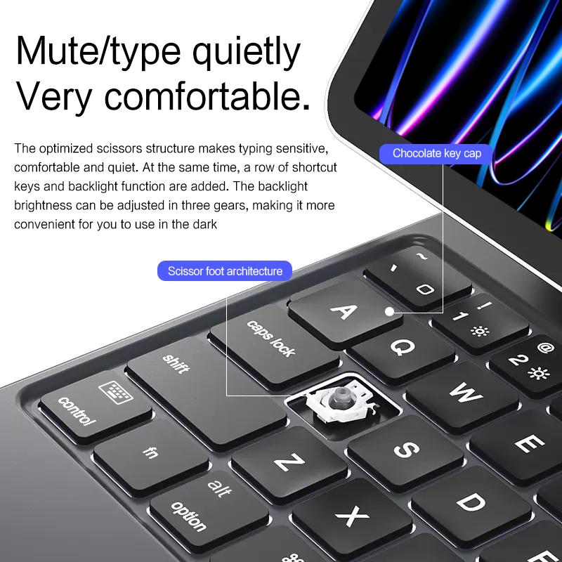 Backlit Touchpad Magic Keyboard For iPad Pro 11 1st 2nd 3rd 4th Gen Air 4 5 10.9 Magnetic Smart Case Wireless Keyboard
