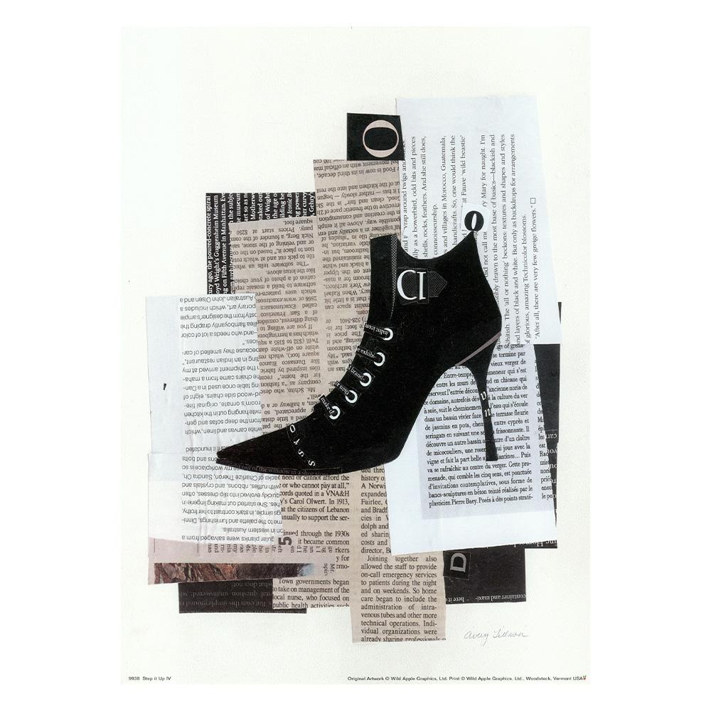 

Vintage Sexy Women Poster Old Newspaper Graffiti Handbags and shoesFigure Canvas Painting Print Nordic Wall Art Mural Home Decoration 20x30cm