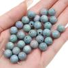 8mm/10mm/12mm Resin Beads Pattern Halo Dyeing Round Loose Spacer Beads for Necklace Bracelet Earring Keychain DIY Jewelry Making Accessories
