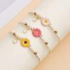 Braccialetti Semplici Girasole per Donna Intrecciati a Mano Moda Colorati Margherita Braccialetto Regolabile Amicizia Buona Fortuna Gioielli Regalo