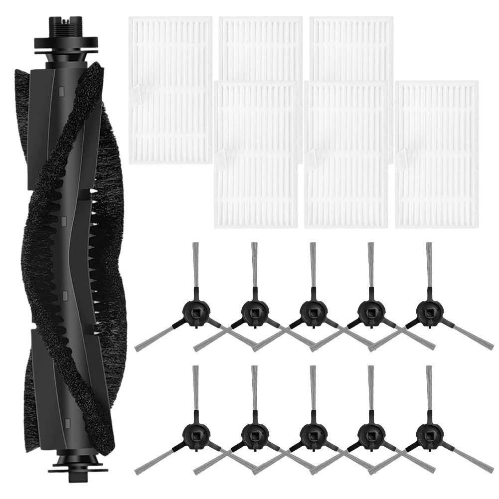 Main Roller Brush Side Brush Filter Pack for Cleanova For W7 W11 W15 Vacuum