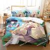 New Aho Girl Bedding Set Single Twin Full Queen King Size Bed Set Adult Kid Bedroom Duvet cover Sets Cool Anime Bed Sheet Set