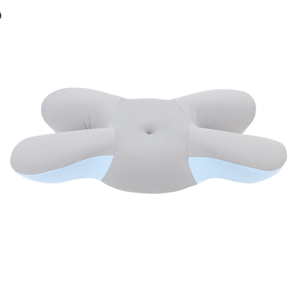 63x34x9cm Side Sleeper Pillow Blue Bed Pillow Ergonomic Neck Support Pillow for Back Sleepers