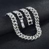 Men's Necklace Jewelry 11mm Full Diamond Cuban Chain - Premium Quality