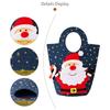 Stylish Elk Snowman Christmas Gift Bag Large Capacity Cartoon Kids Candy Tote Bag Funny Cute Bear Santa Claus Bag Xmas