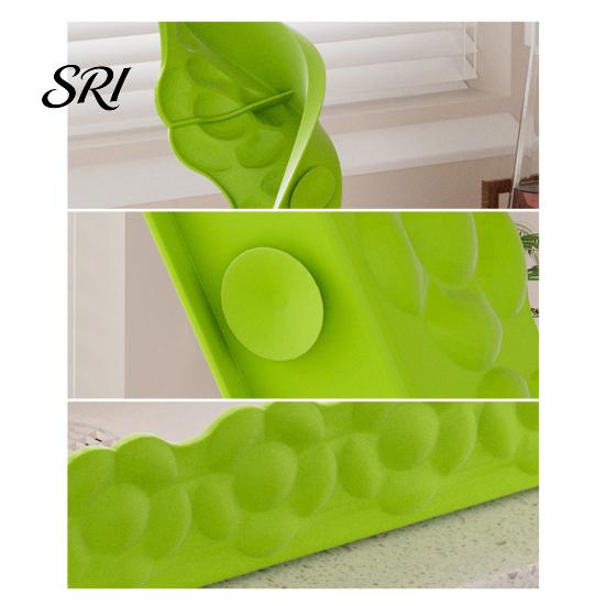 Garde-Évier Anti-Huile Silicone Anti-éclaboussures Antidérapant Ventouse Protecteur d'Eau Bord Réutilisable Plan de Travail Cuisine Bouclier Anti-éclaboussures Planche Barrière