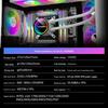 240 Water-Cooled ARGB Radiator with Intelligent Speed-Adjustable Fan and Multi-Platform Compatibility