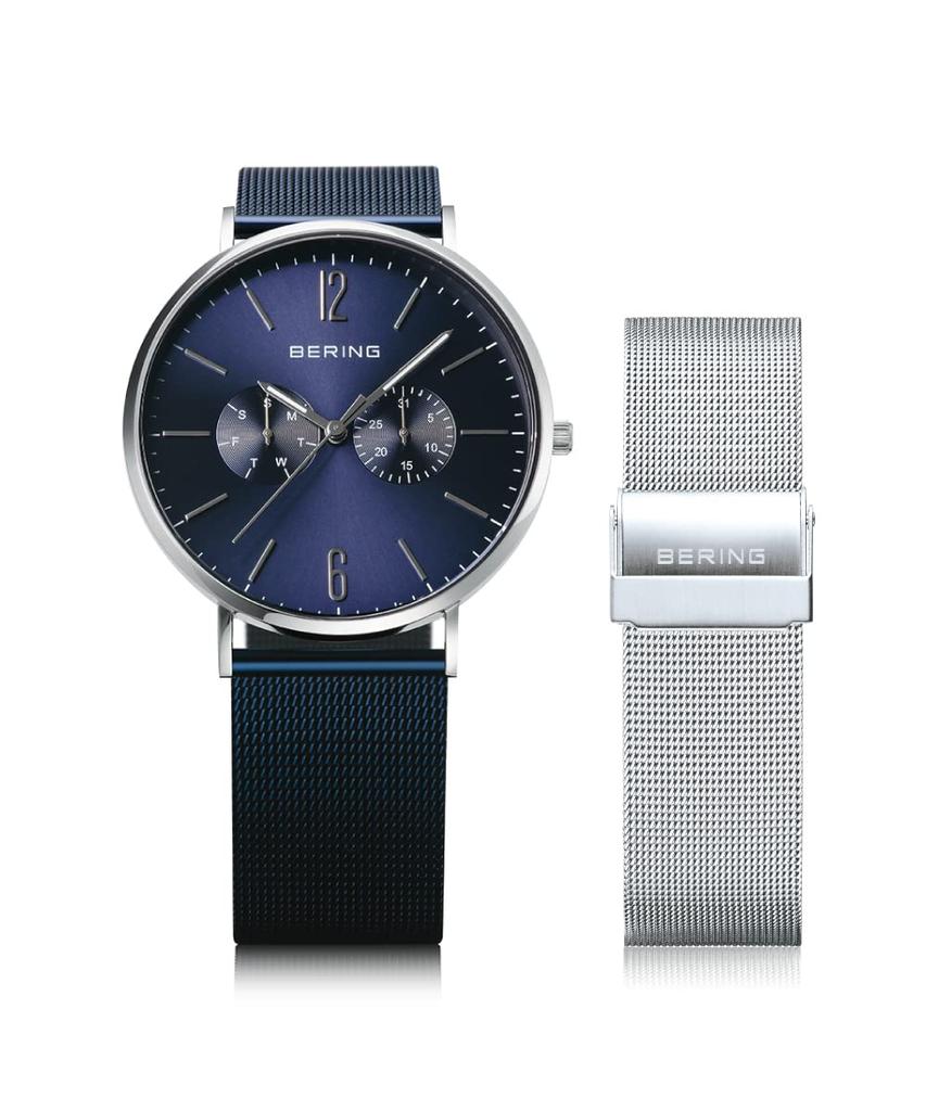 BERING Analog Quartz Classic Collection Watch Stainless Steel Strap Sapphire Crystal Genuine Imported Product 3 Year Internal Warranty Sapphire Glass