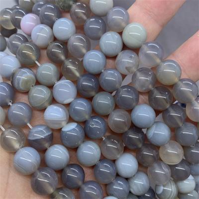 Kulaté volné achátové distanční korálky pro výrobu šperků náramek DIY Charm 6/8/10 mm