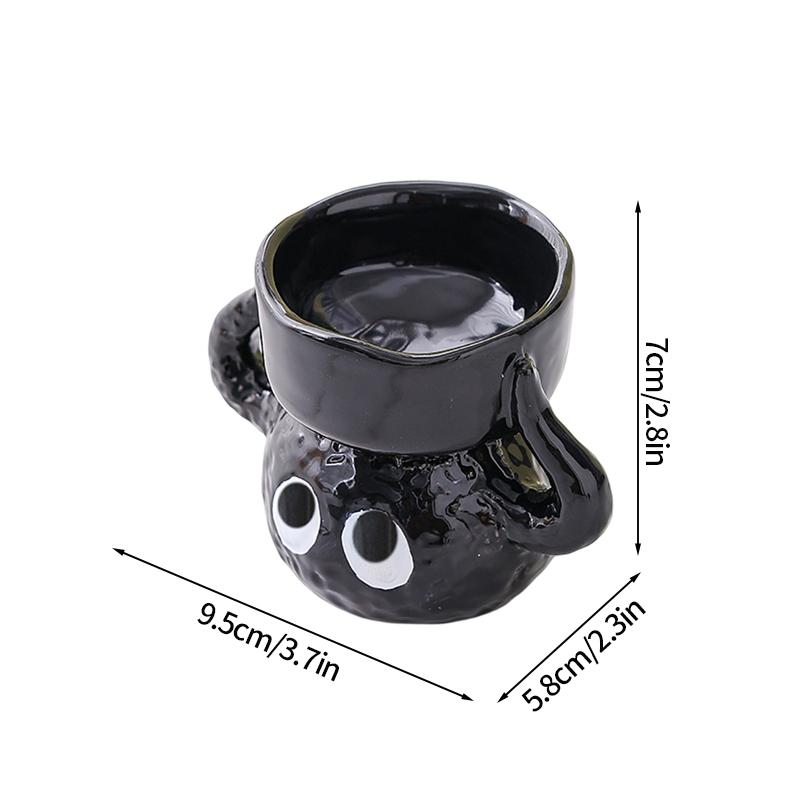 2026 Halloween Ghost Candle Holder Cartoon Ceramic Candlestick Holder for Home Party Decoration Festival Scented Candle Ornament