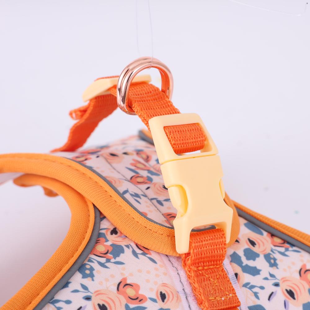 Small Dog Harness Vest Set Cute Traction Bracelet Medium Cat Collar Suit Soft Puppy Vest Harness Adjustable Pet Accessories