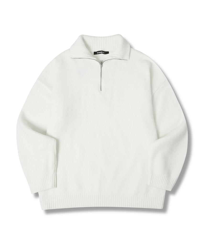 AVANDRESS Angora Half Zip-Up Knit - 5 Col