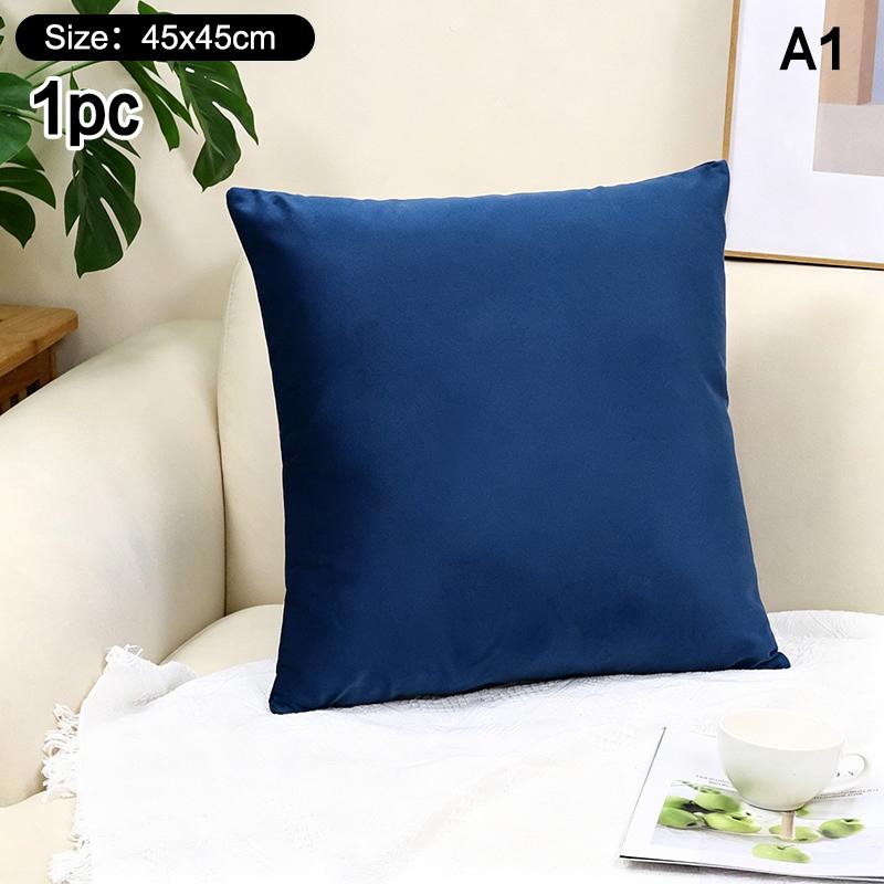 High-Quality 45*45CM Plush Pillow Case with Padded Layer for Cozy Home Decor