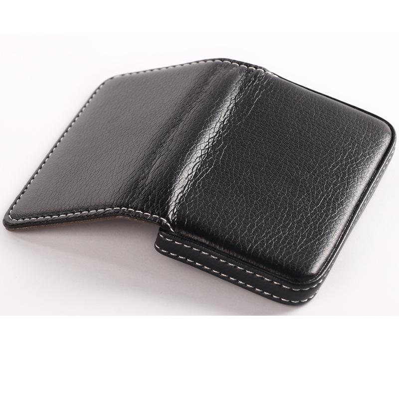 PU Leather Magnetic Business Card Holder - Creative Gift and Storage Case