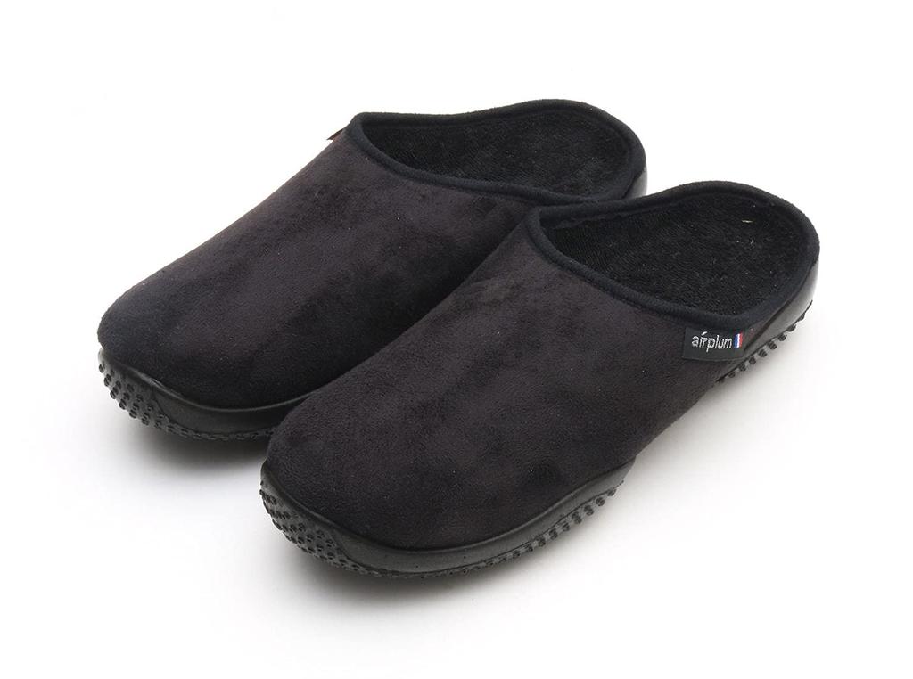 Air Plum SODOPAC Room Shoes for Bamako 2 and Dakar 2 Indoor Made in [Slippers, Shoes, France] (Bamako 39, Black)