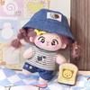 1 set Cowboy Hat 10/20cm Cotton Doll Clothes Striped T-shirt 10cm Doll Clothes  Doll Accessories