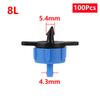 Pressure Compensating Dripper 2L/H 4L/H 8L/H Garden Orchard Micro Irrigation Emitter Agriculture Watering Pipe Fitting 20/100Pcs