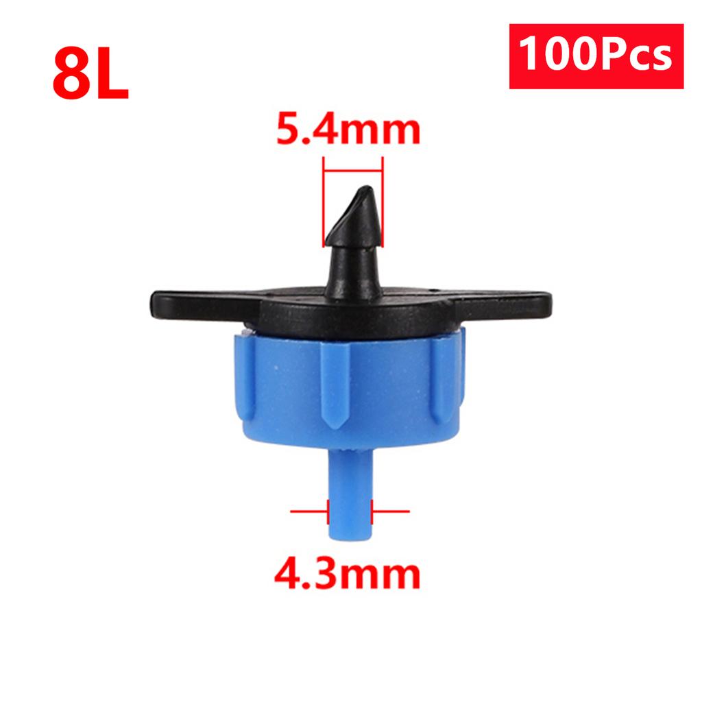 Pressure Compensating Dripper 2L/H 4L/H 8L/H Garden Orchard Micro Irrigation Emitter Agriculture Watering Pipe Fitting 20/100Pcs