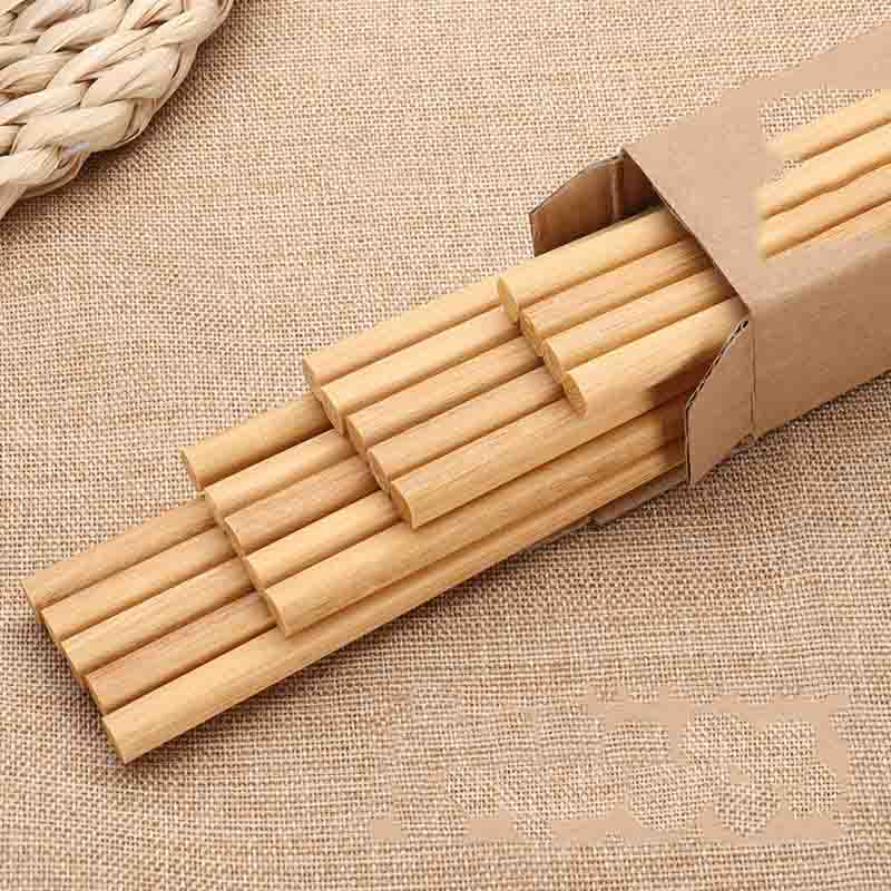 Natural Log Unpainted and Waxless Solid Wood Chopsticks Hotel Red Sandalwood Chicken Wing Wood Chopsticks