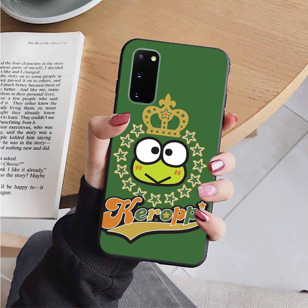 

AH34 Keroppi черный чехол для Samsung Note 20 Lite S24 Ultra S23 S22 A05 A06 A11 A71 A15 A16 A13 A24 A25 A33 A52 A53 M55 M35 мягкий чехол Samsung S24 FE эбеновый