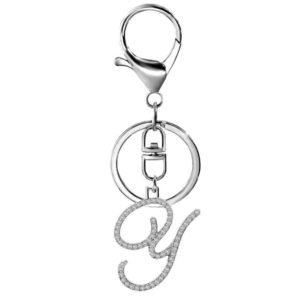 

Трендові брелоки з 26 ініціалами, кристалічні прописні літери, сплав мідного кольору, літери від A до Z, брелоки-кільця, шарми-брелоки з алфавітом