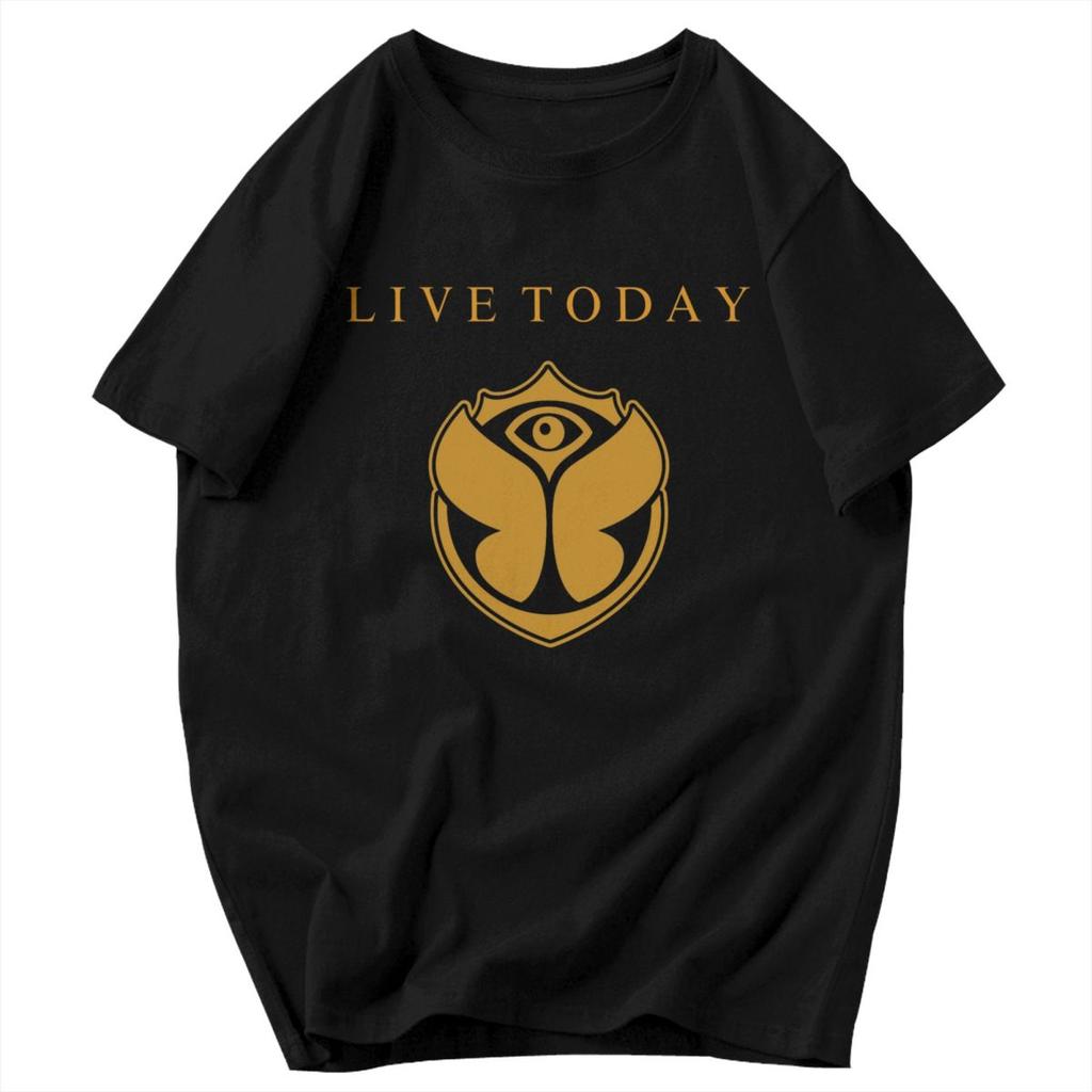 Men T Shirt Tomorrowland Music Idea Y2K Graphic Oneck Unisex Tops T Shirts