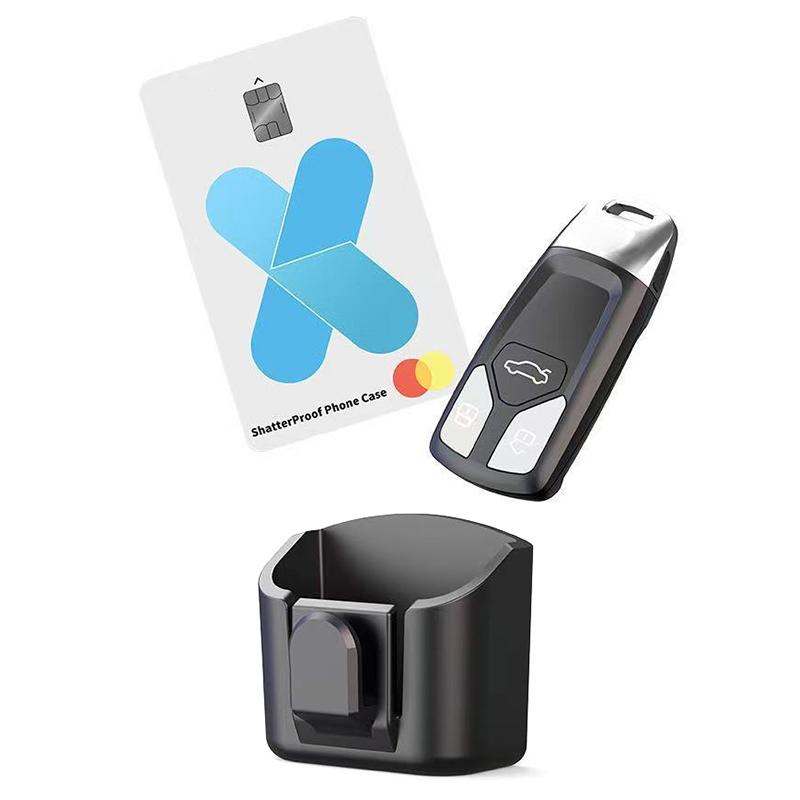 Autoschlüsselhalter Clip Auto Innenaufbewahrungsbox Armaturenbrett Organizer Klebemontage Für Kartenkey-Halter Universell Passend