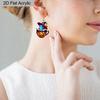 Gothic Pumpkin Cup Colorful Ghost Acrylic Earrings for Women Exquisite Star Pumpkin Earrings Halloween Earrings Holiday Gifts