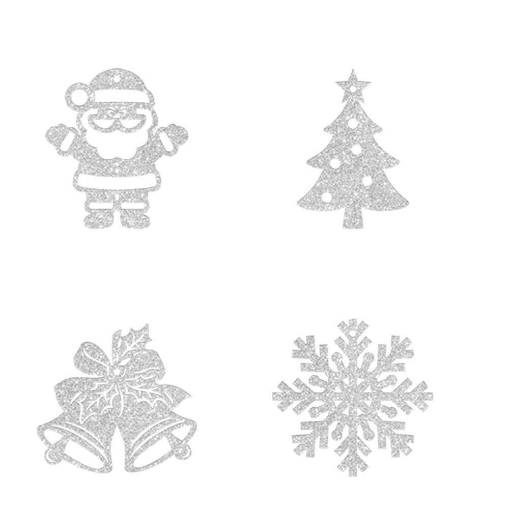 24pcs Creative Christmas Decoration Tags Paper Hanging Ornament Background Layout